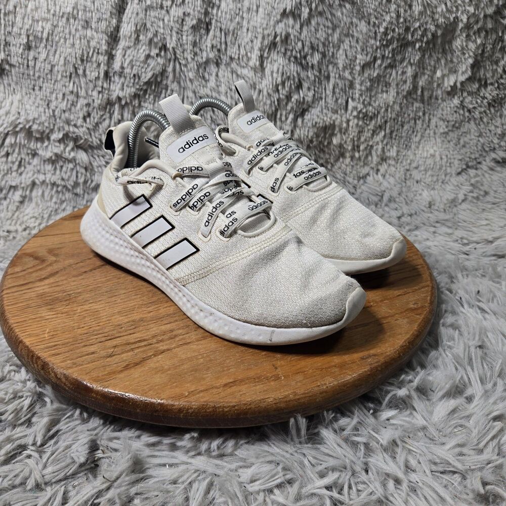 Adidas Cloudfoam Pure 2.0 Womens White Wonder Quartz Running Sneaker Size 8.5
